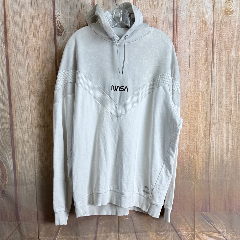 💵White NASA x PUMA Collab Hoodie Men’s Size XXLarge